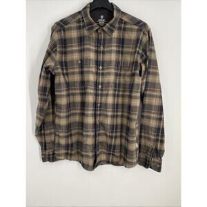 Kuhl Plaid Flannel Shirt Men’s Medium Pockets Casual Outdoor 857